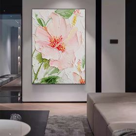 Hand Painted Oil Paintings Flower Painting on Canvas Original Abstract Painting Spring Floral Painting on Canvas Large Textured Colorful Wall Art Mode (style: 1, size: 90x120cm)