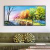 Hand Painted Oil Painting Large original oil painting Abstract art on canvas Natural oil painting Landscape oil painting Living room oil painting